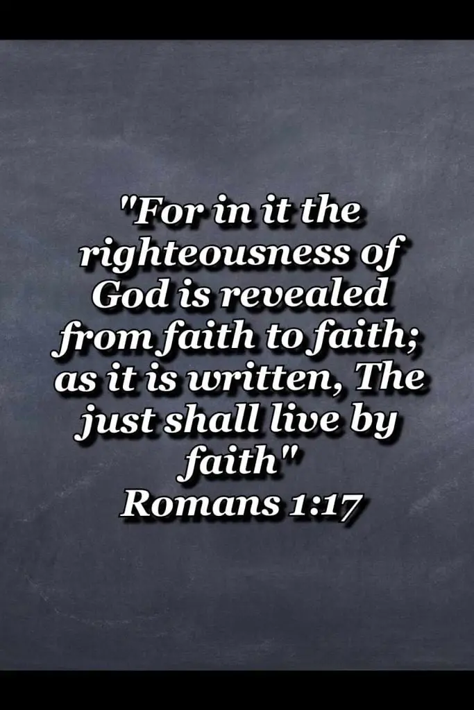 bible varses wallpaper faith (Romans 1:17)