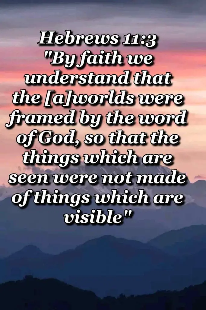 bible varses wallpaper faith (Hebrews 11:3)