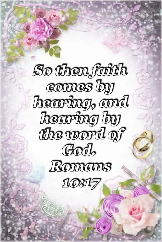 bible varses wallpaper faith (Romans 10:17)
