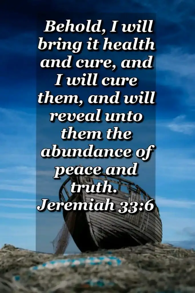 Bible Healing Scriptures(Jeremiah 33:6)
