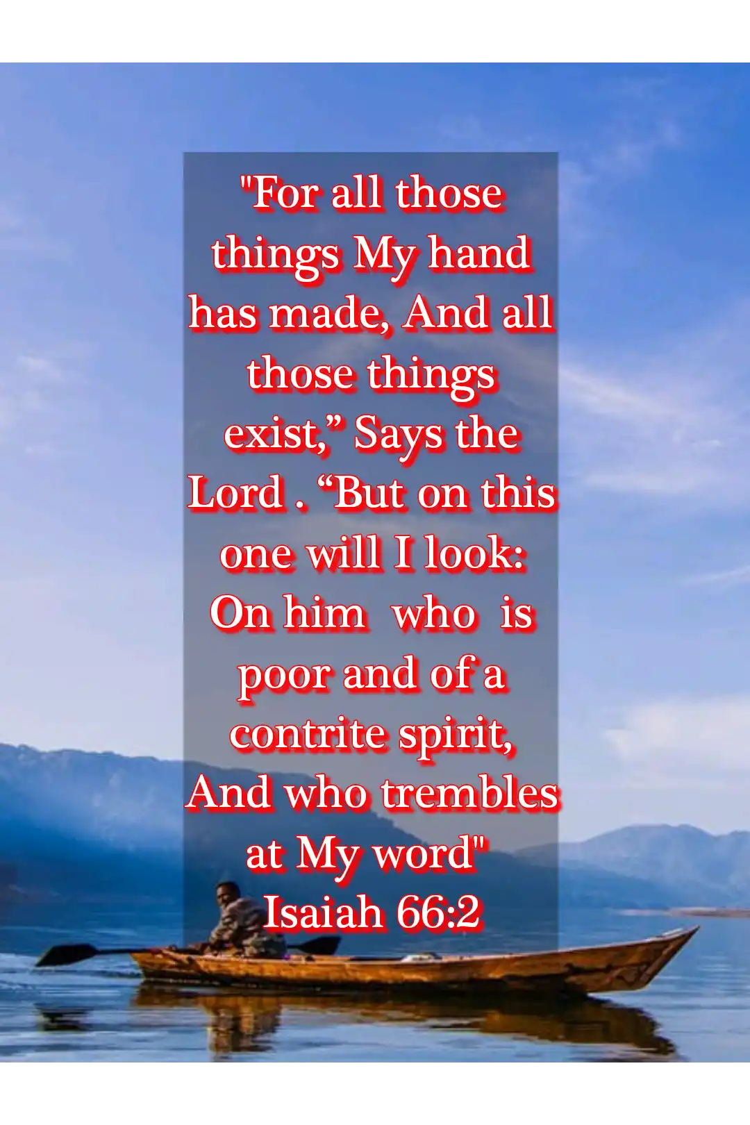 bible verses about humble (Isaiah 66:2)