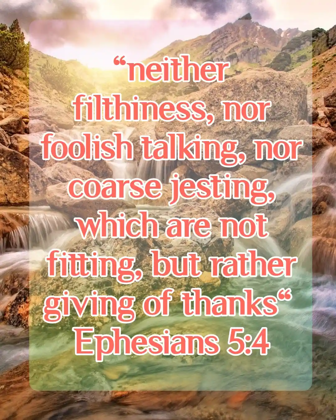 important bible verses (Ephesians 5:4)