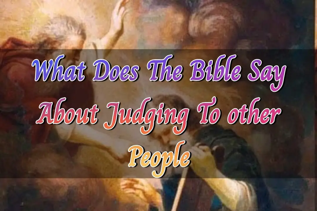 bible verses about judging