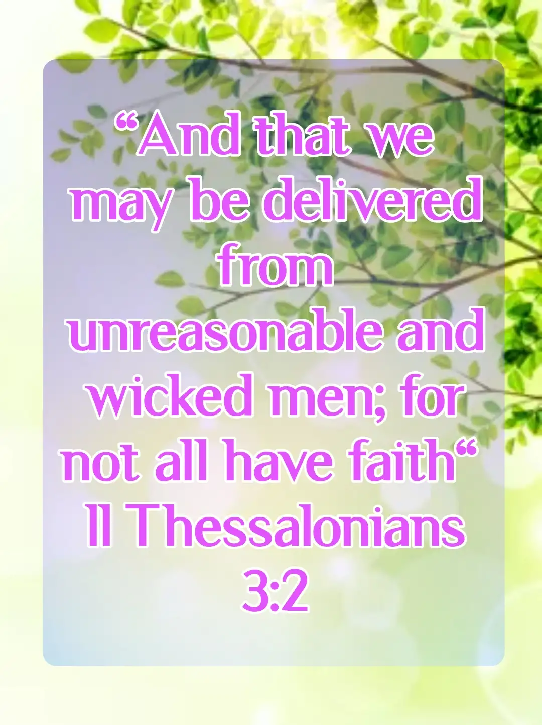 bible verses faithand strength (2 Thessalonians 3:2)