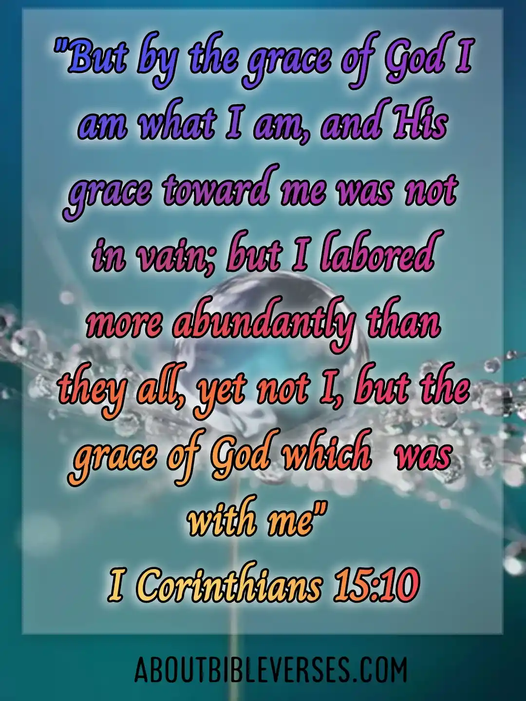 bible verses grace (1 Corinthians 15:10)
