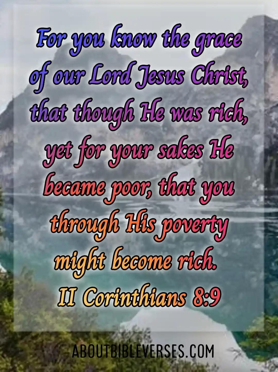 bible verses grace (2 Corinthians 8:9)