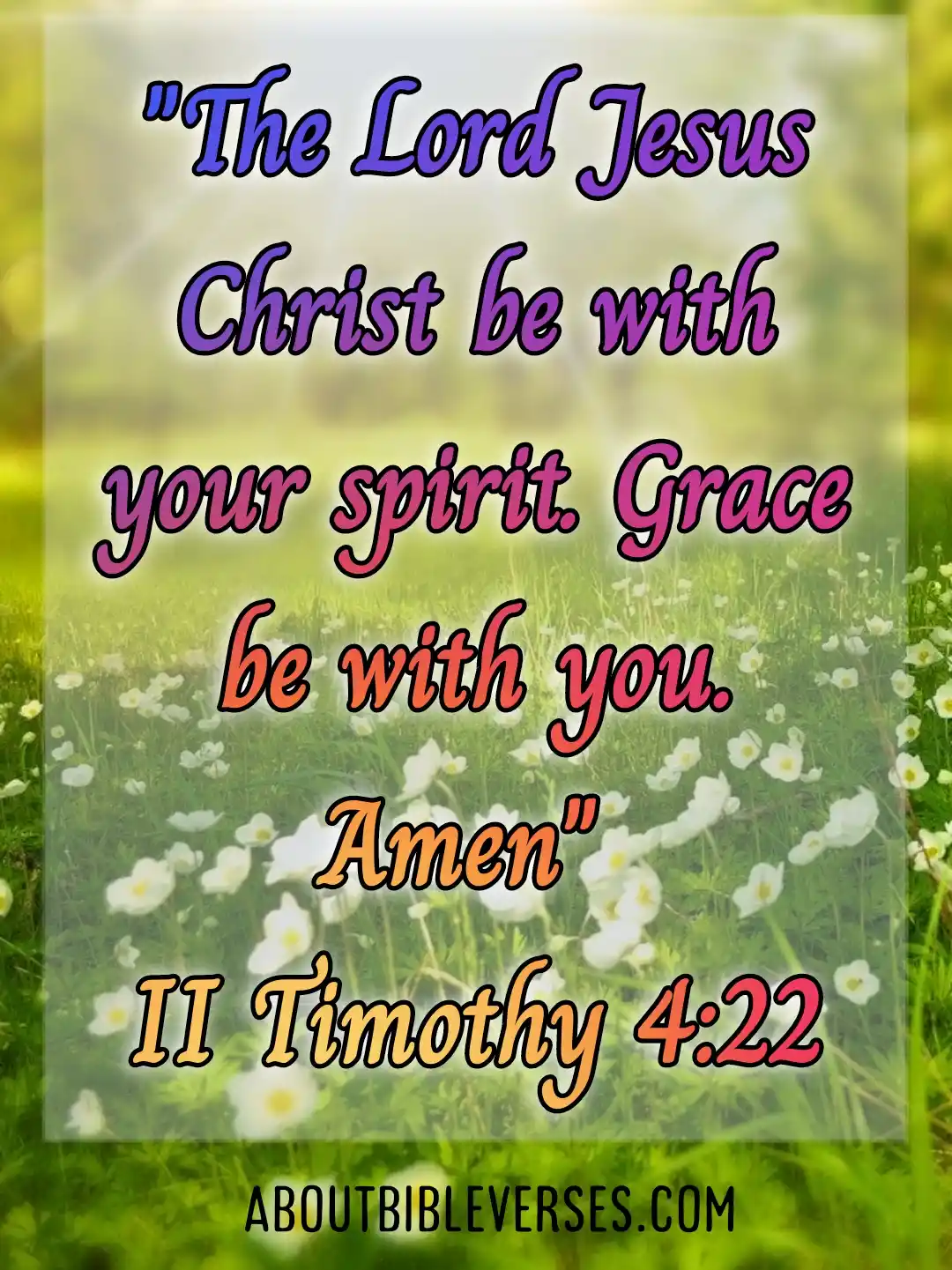 bible verses grace (2 Timothy 4:22)