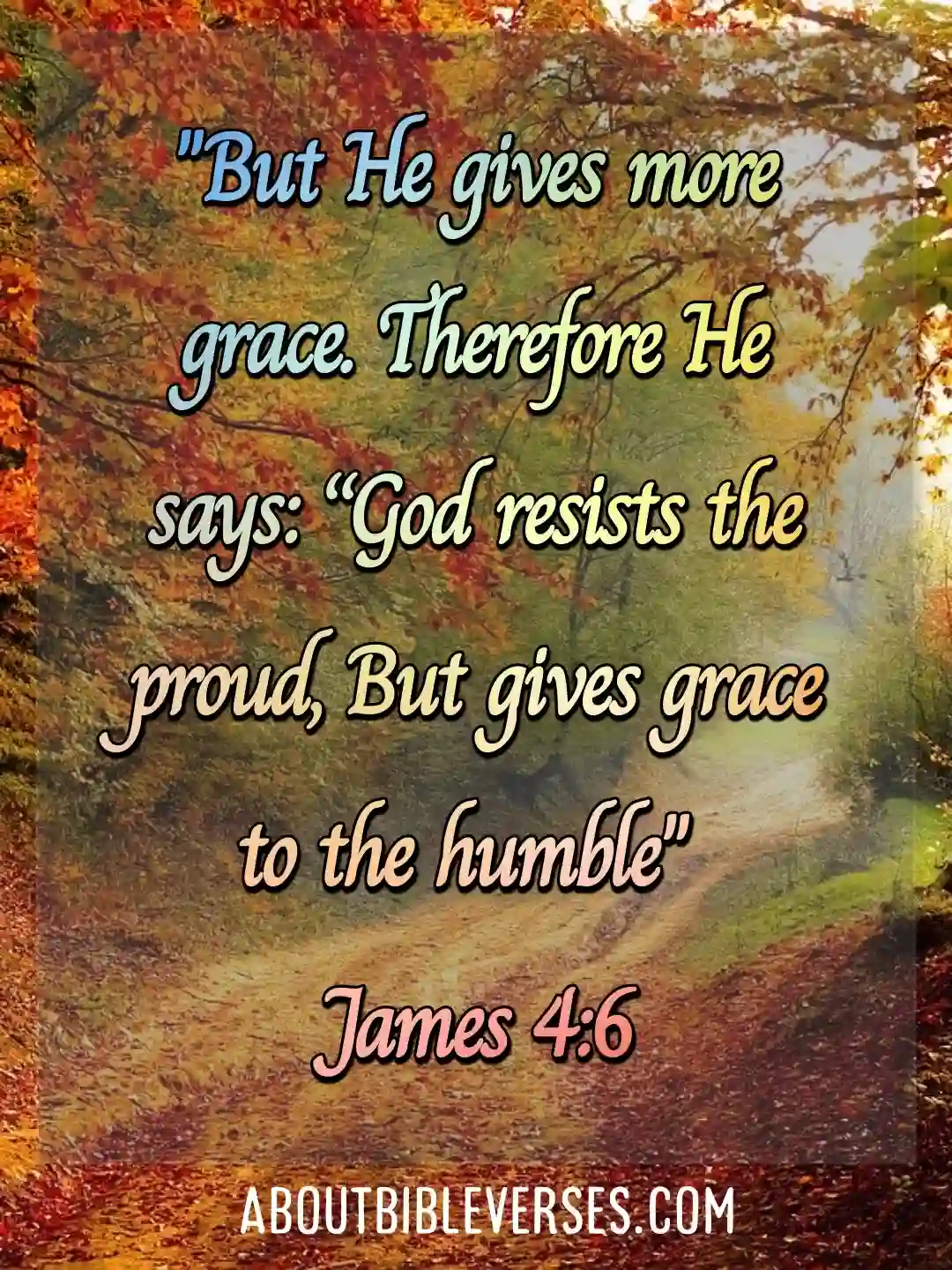 Today bible verse (James 4:6)