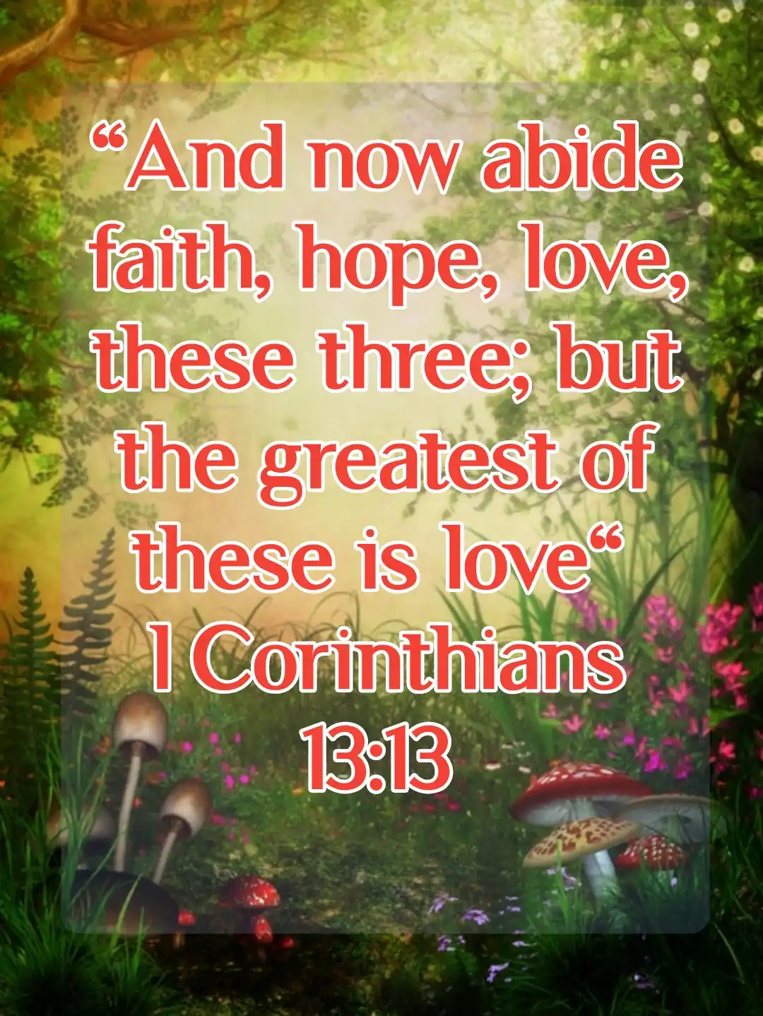 bible verses on faith and hope (1 Corinthians 13:13)