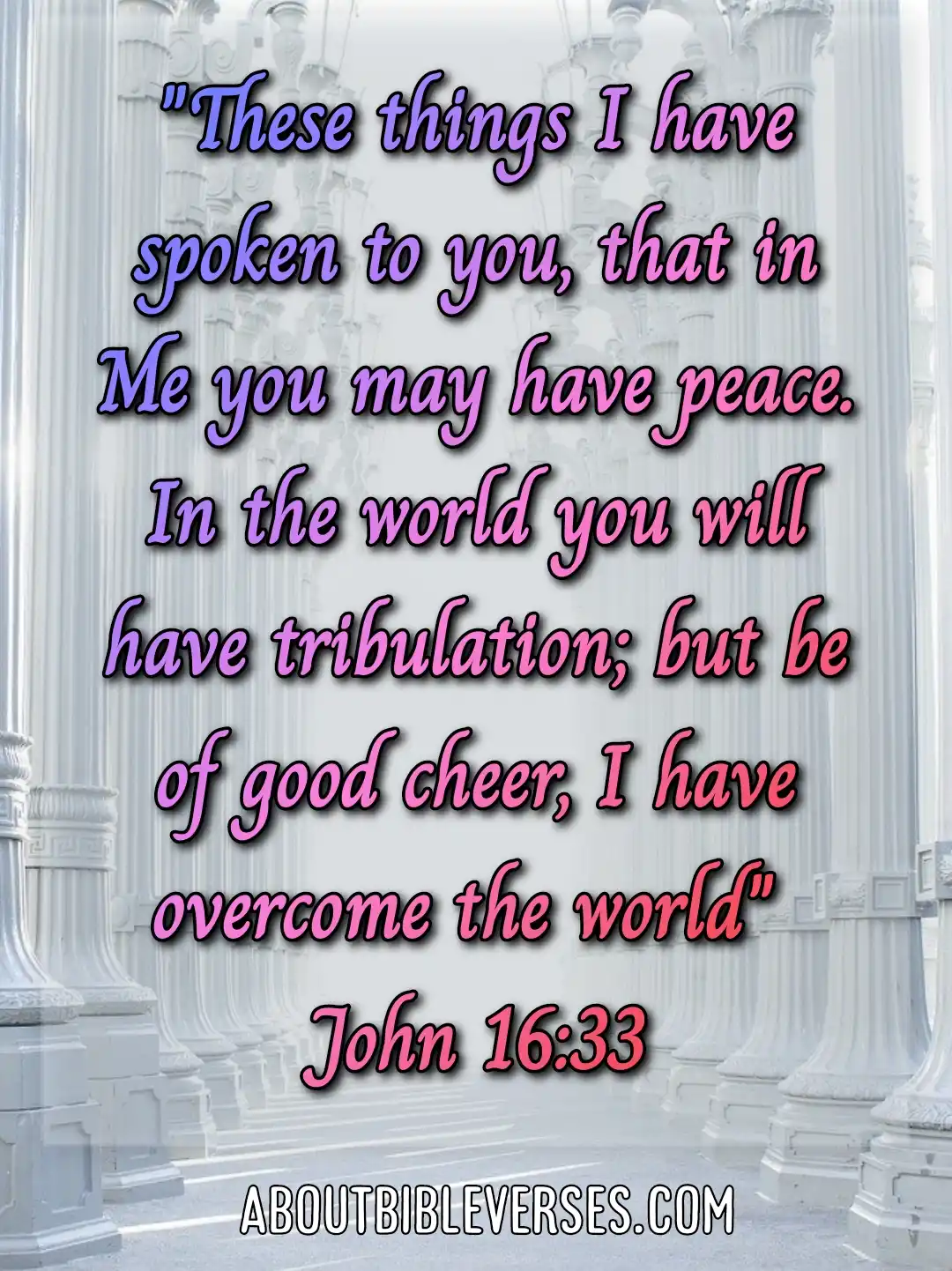 Bible Verses About Hopes And Dreams (John 16:33)
