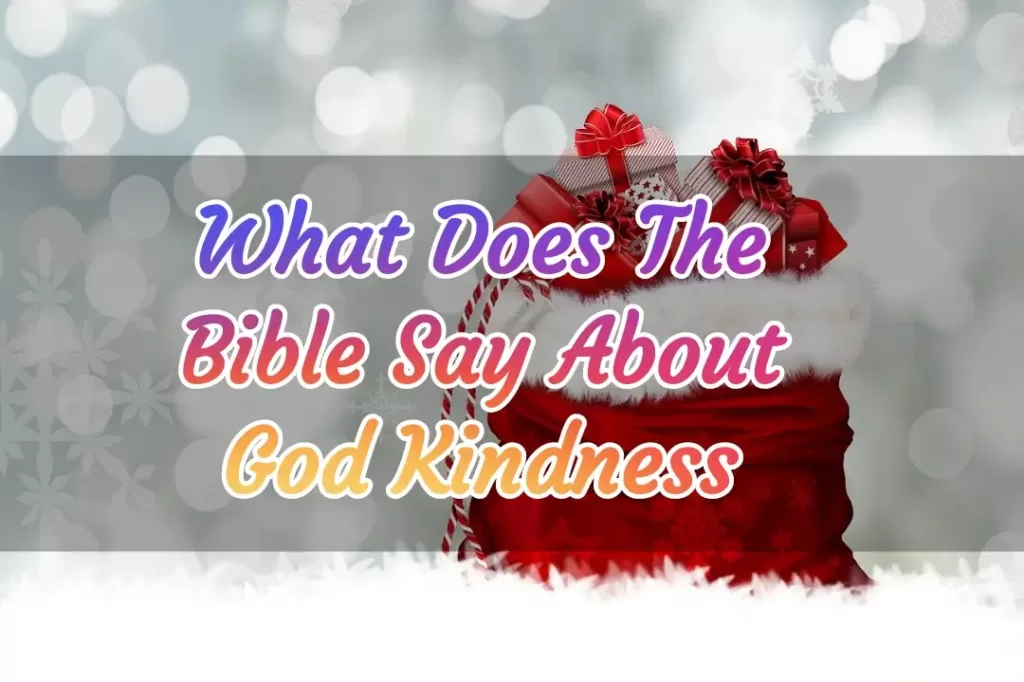 Bible Verses About Kindness