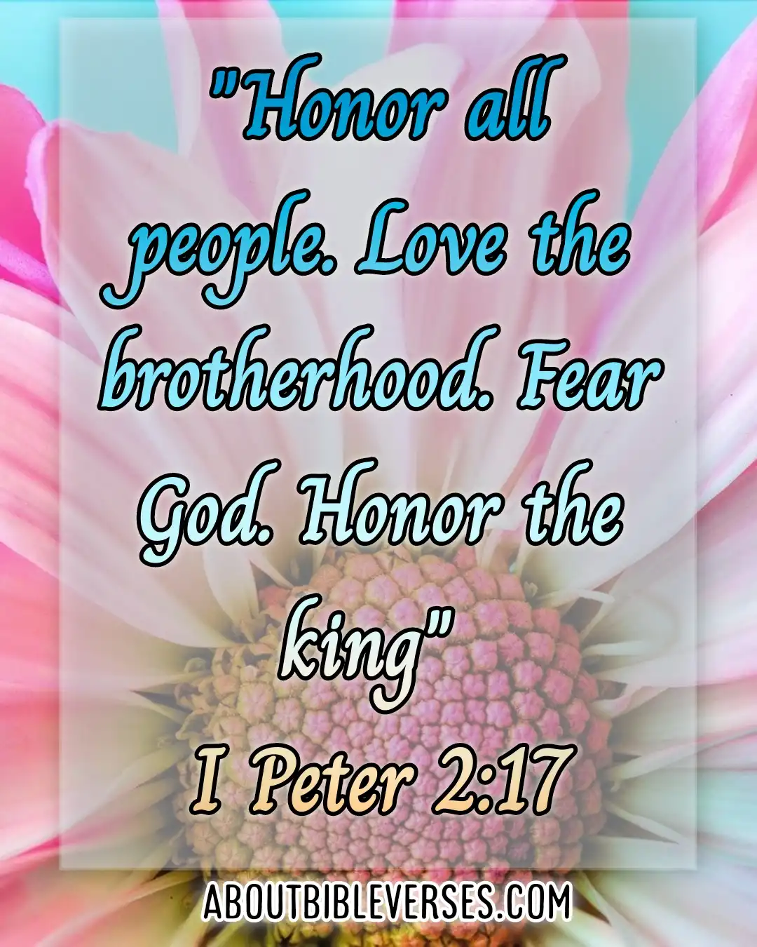 Bible Verses Fear Of God (1 Peter 2:17)