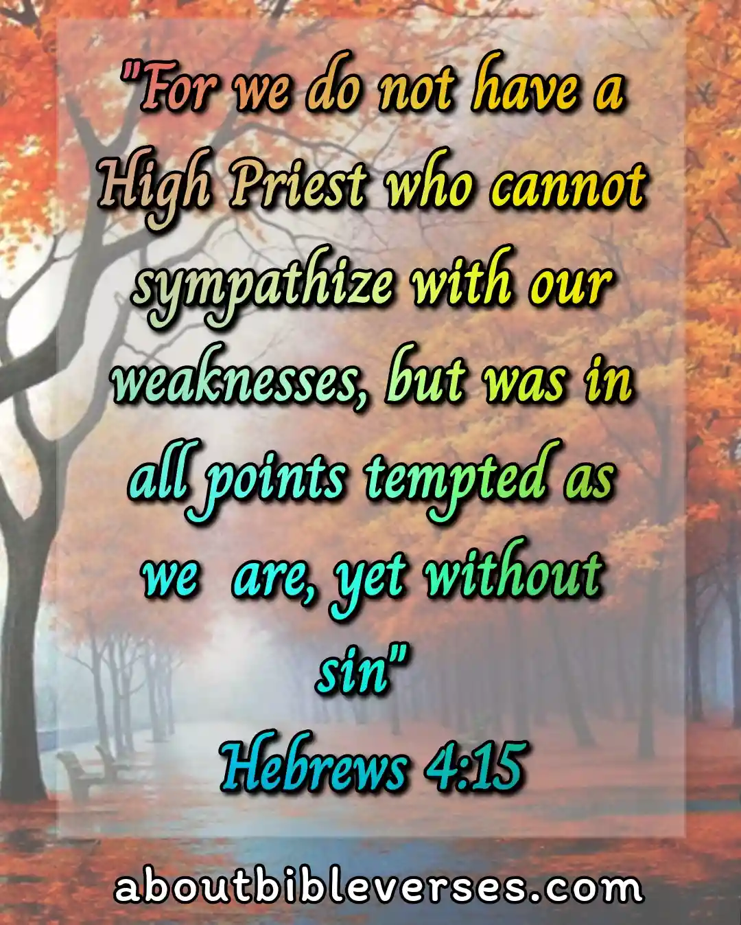 temptation bible verses (Hebrews 4:15)