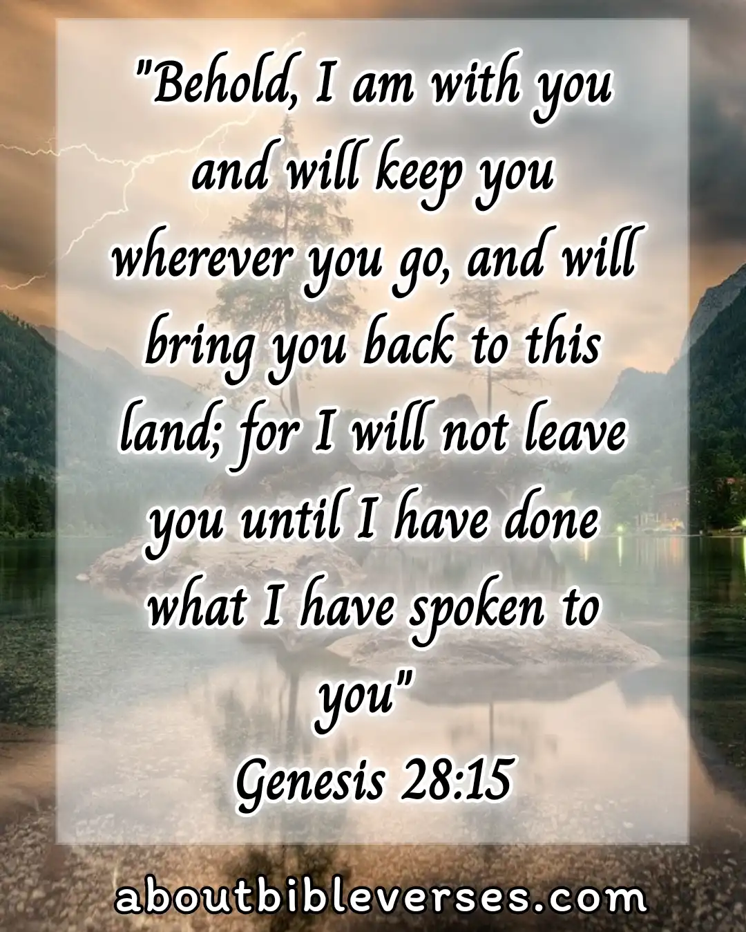 today bible verse (Genesis 28:15)