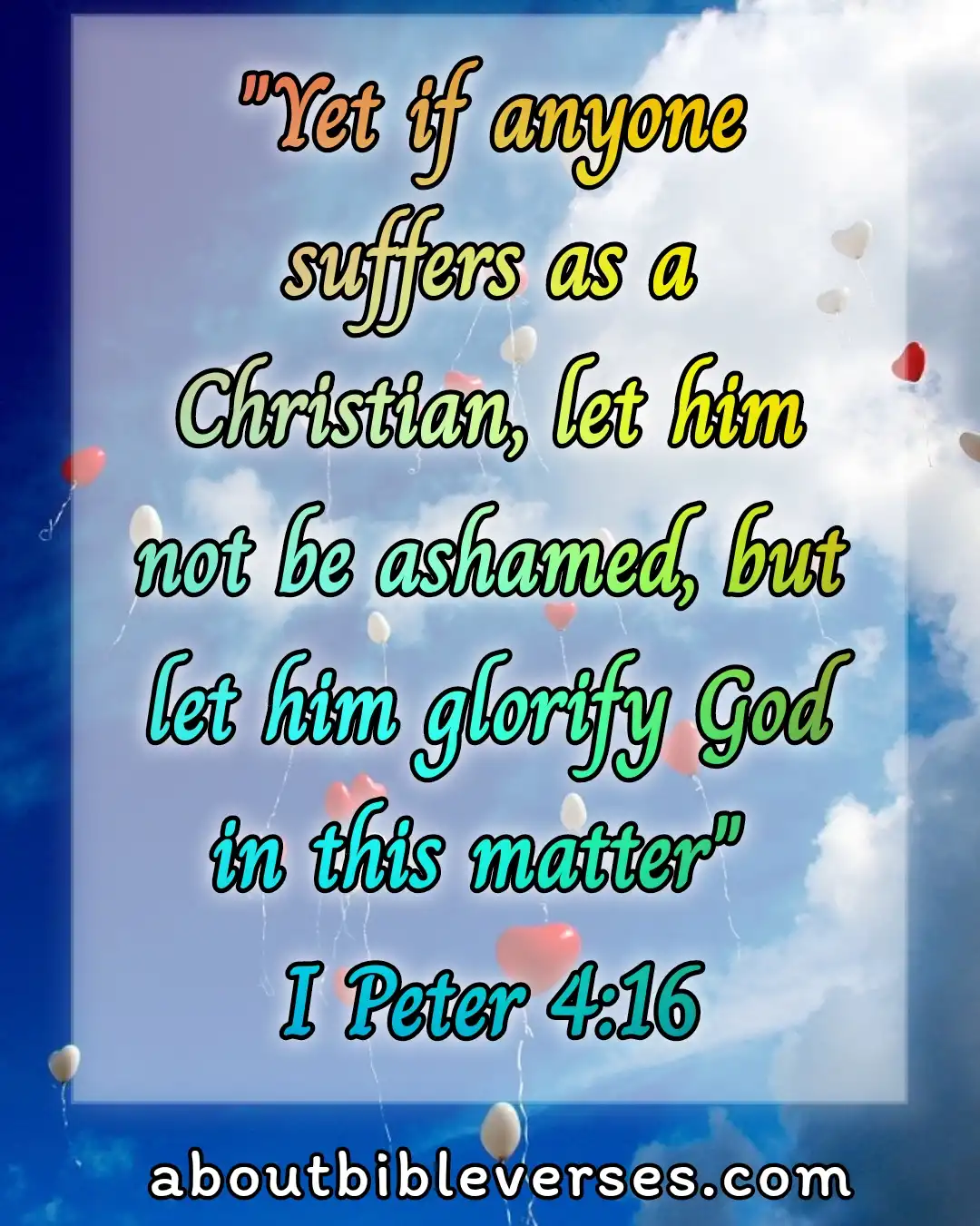 bible verse Real christian (1 Peter 4:16)