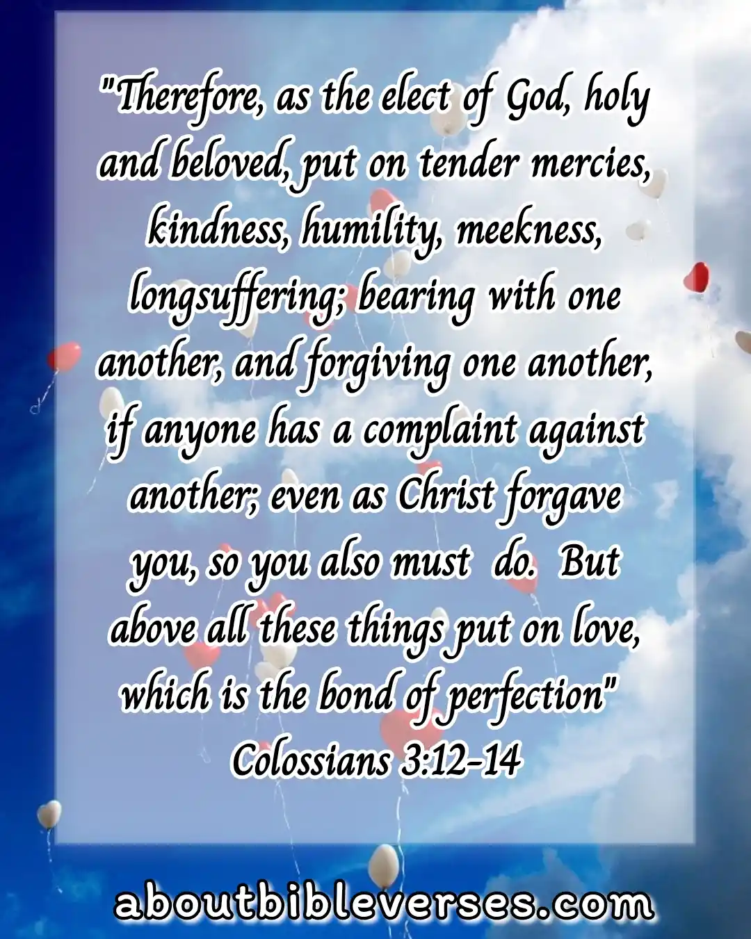 bible verse Real christian (Colossians 3:12-14)