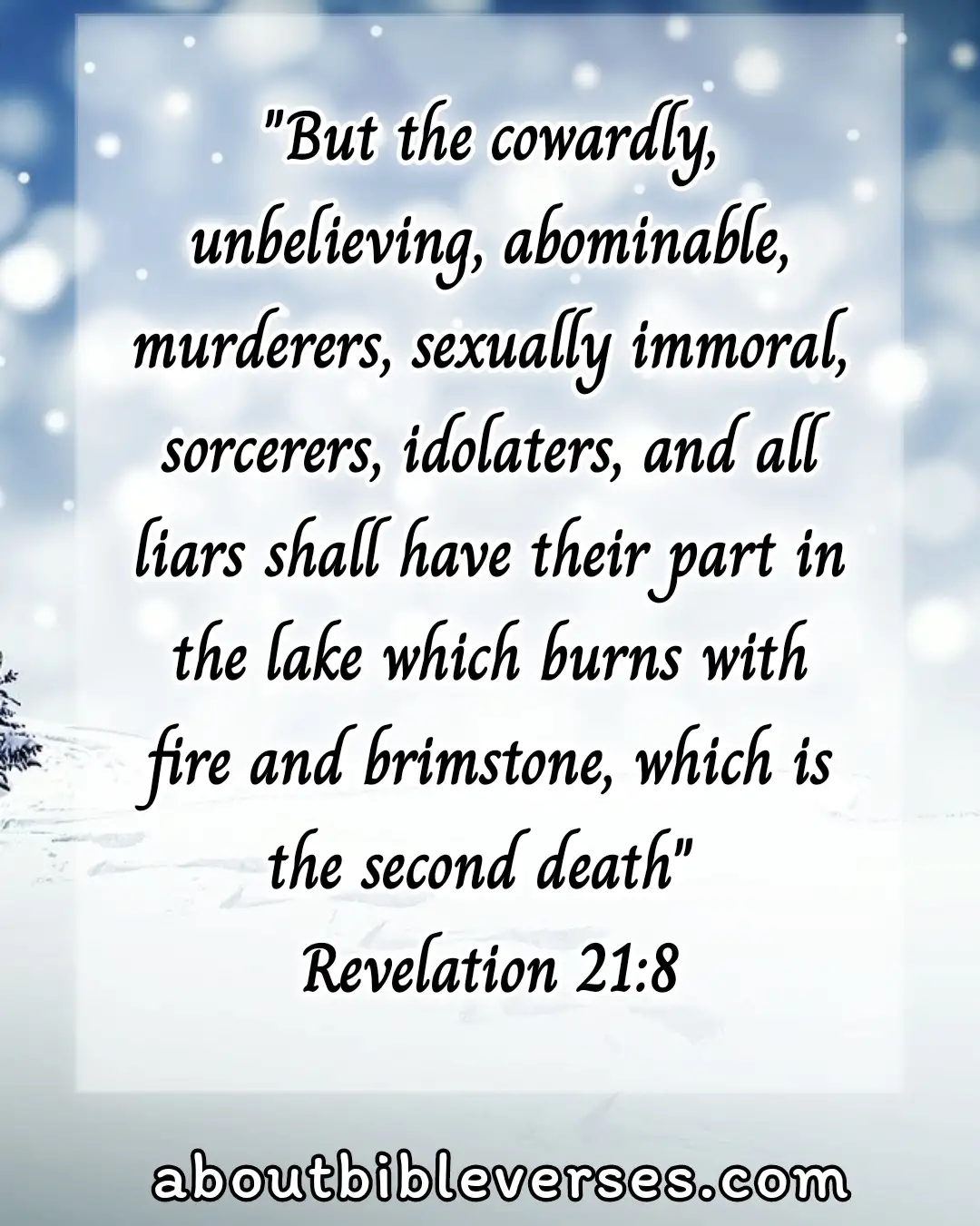 bible verses about eternal death (Revelation 21:8)