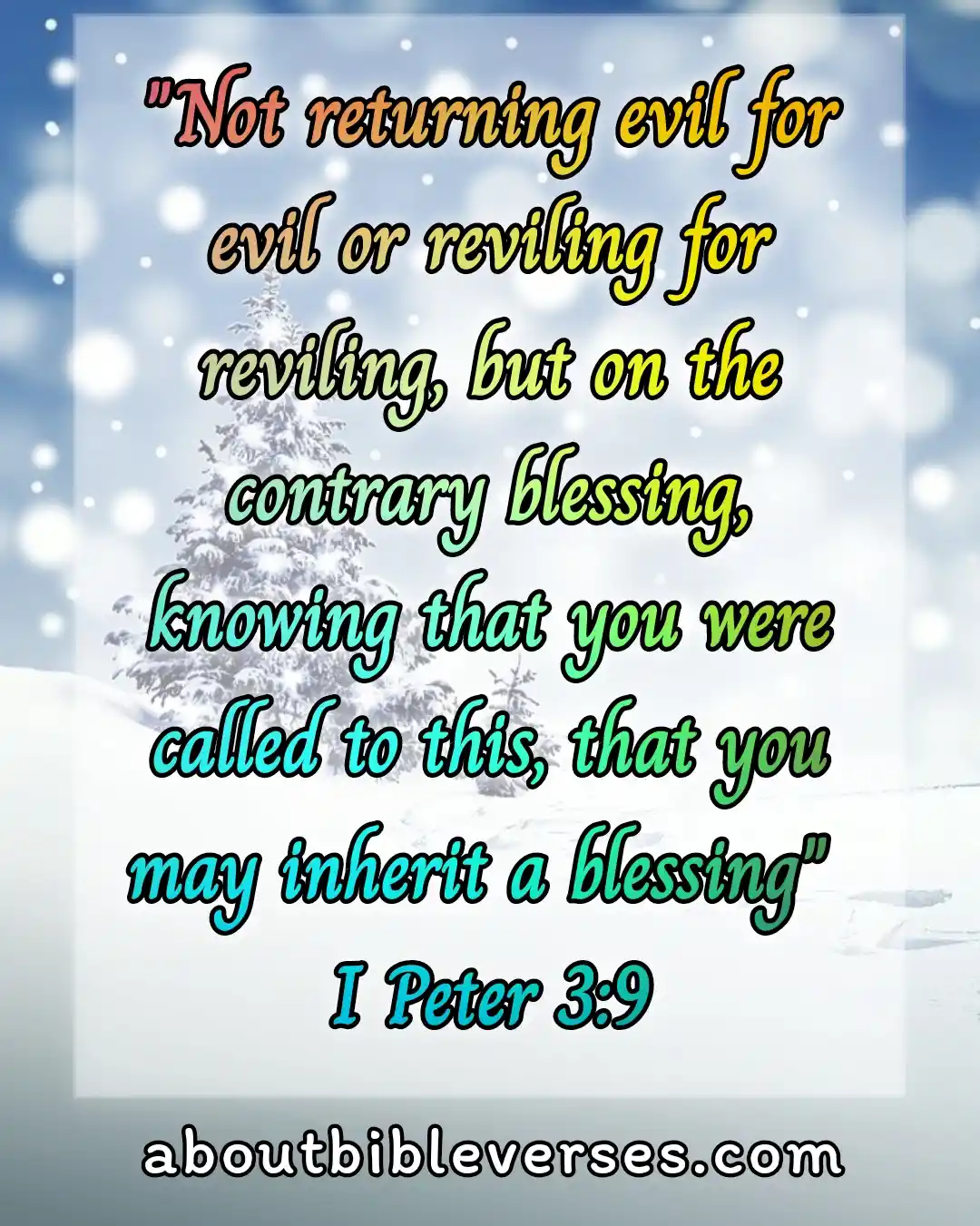 bible verses positive thinking (1 Peter 3:9)