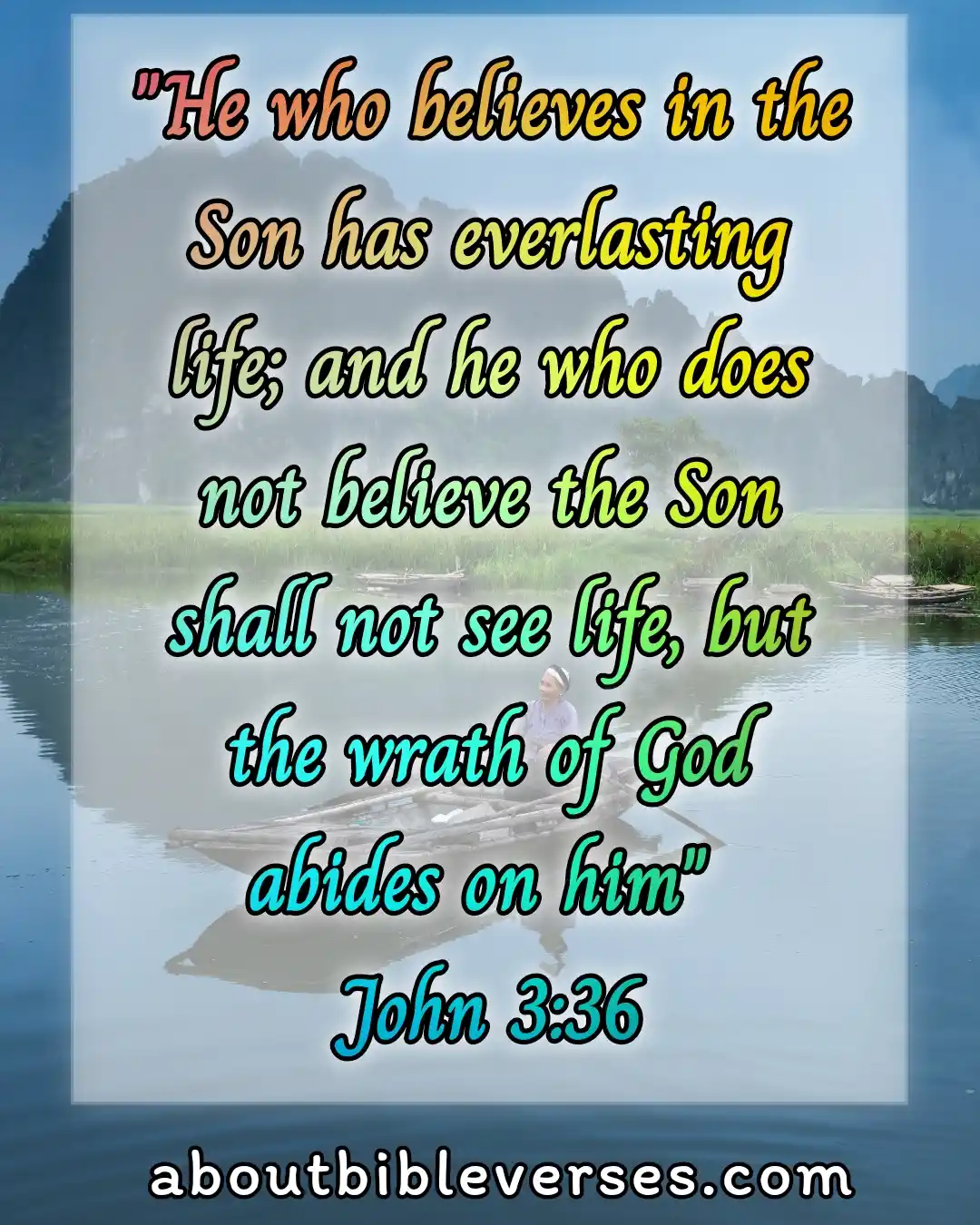 today Bible Verse (John 3:36)