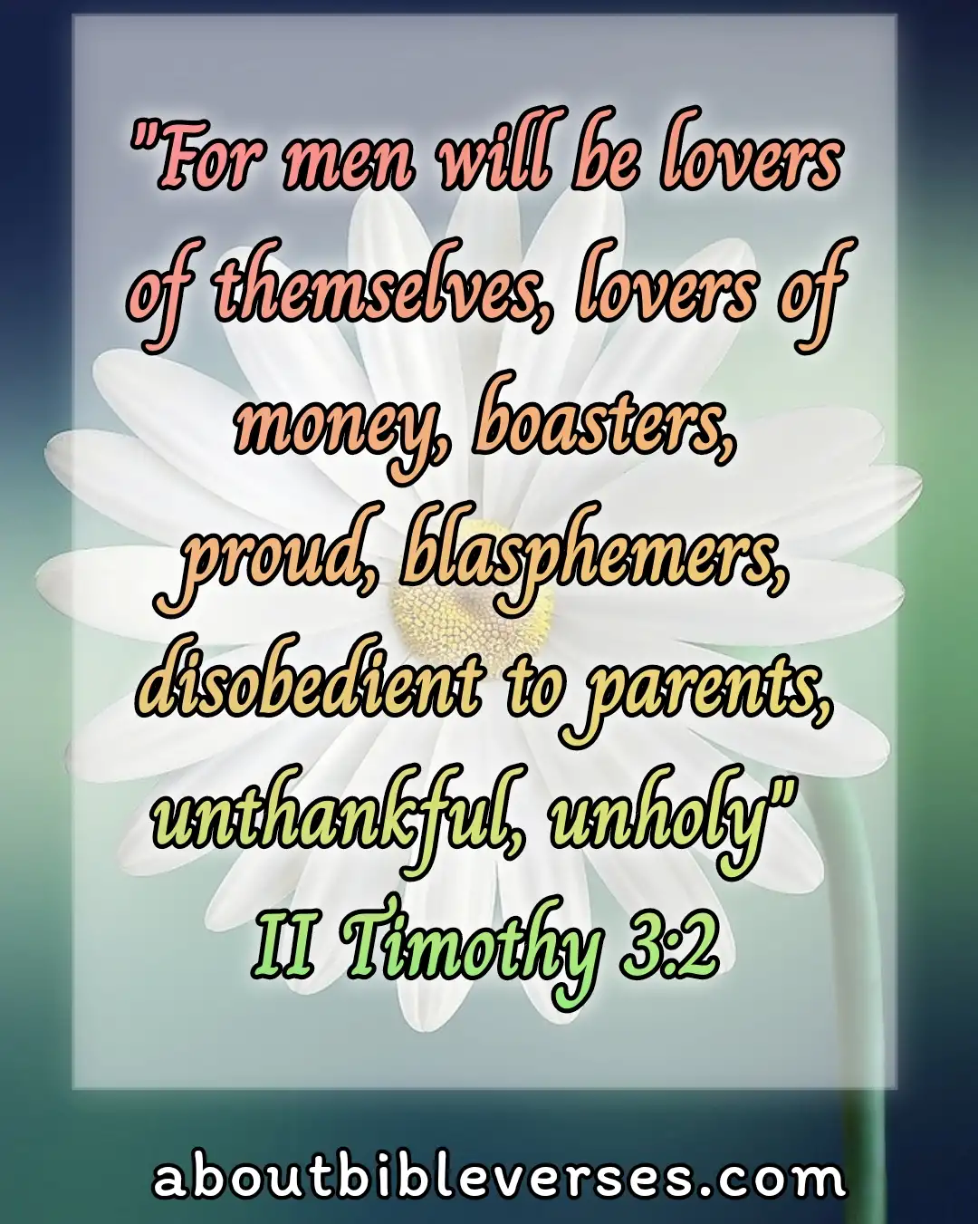 Marriage Bible Verses (2 Timothy 3:2)