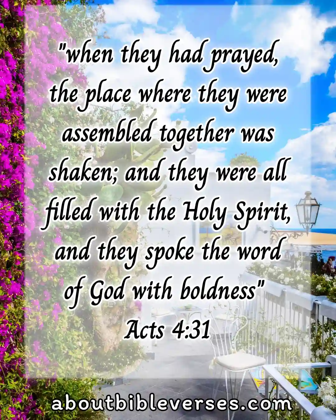 bible verses holiness (Acts 4:31)