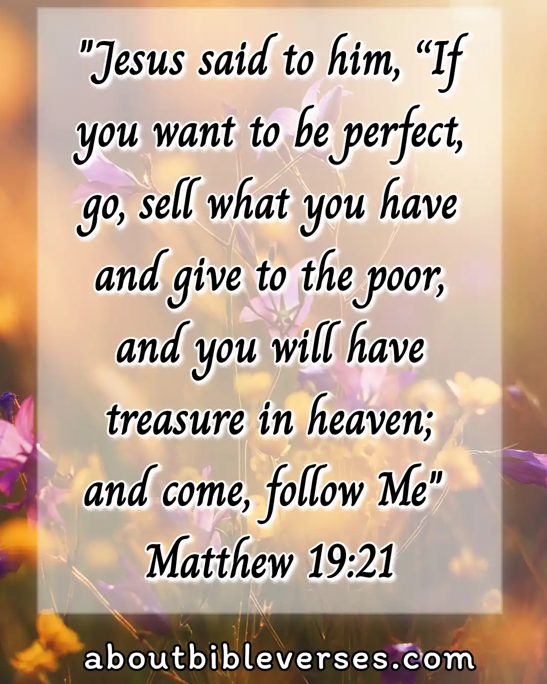 Bible Verses About Heaven (Matthew 19:21)