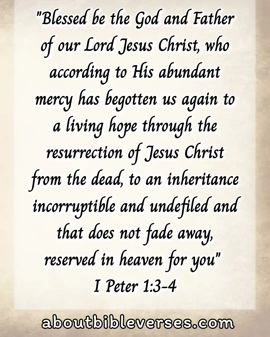 Bible verse about hope for the future (1 Peter 1:3-4)
