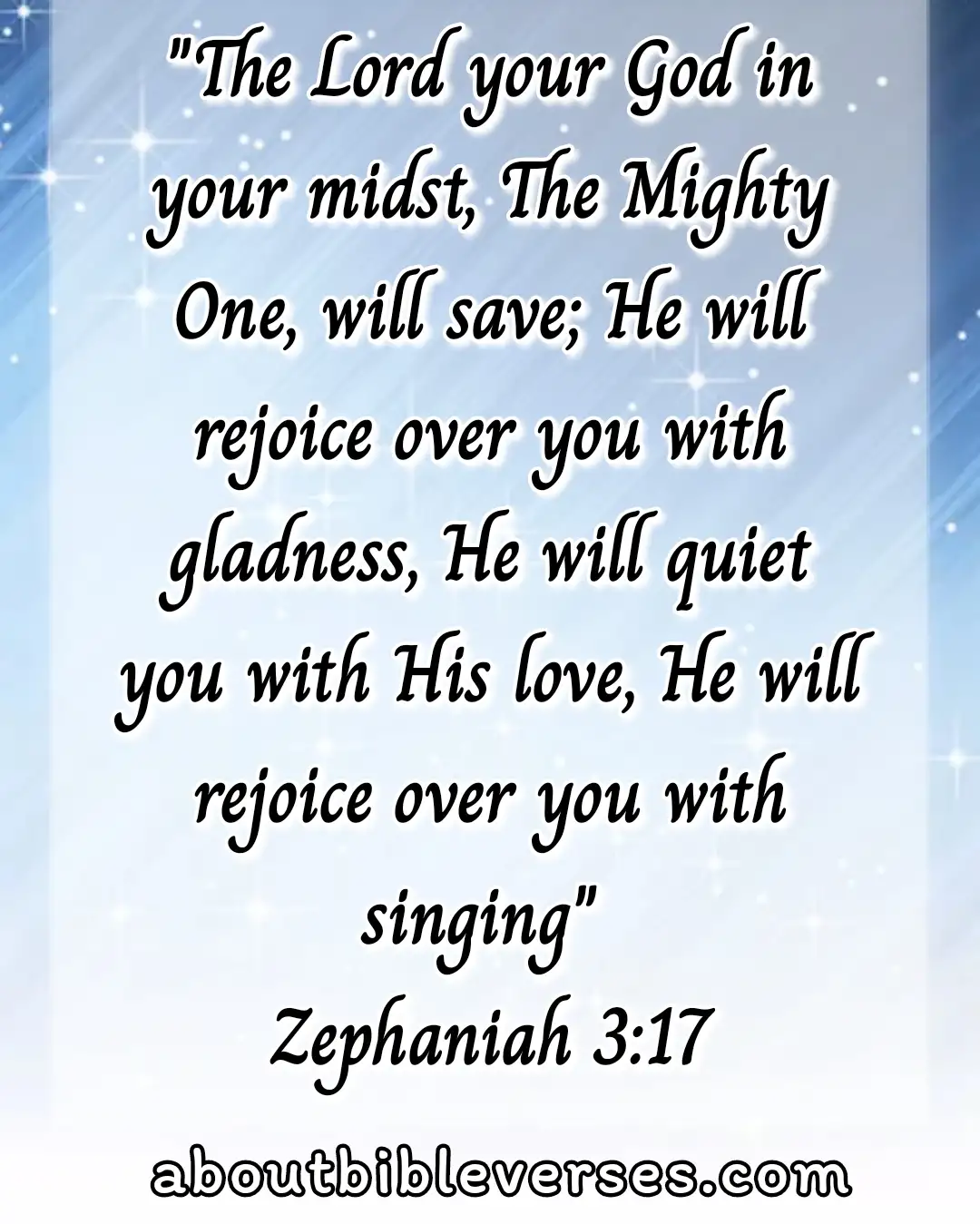 Bible verse about hope for the future (Zephaniah 3:17)