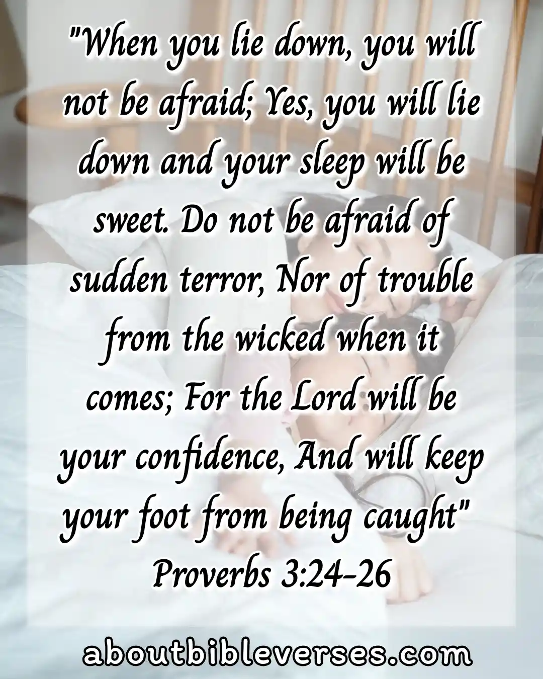 GoodNight Bible Verses (Proverbs 3:24- 26)
