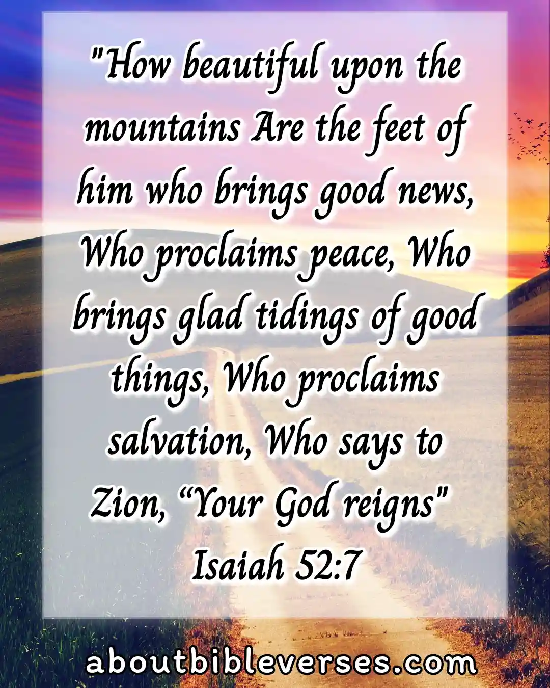 bible verses about peace (Isaiah 52:7)