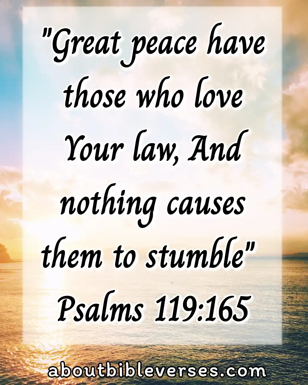 bible verses about peace (Psalm 119:165)