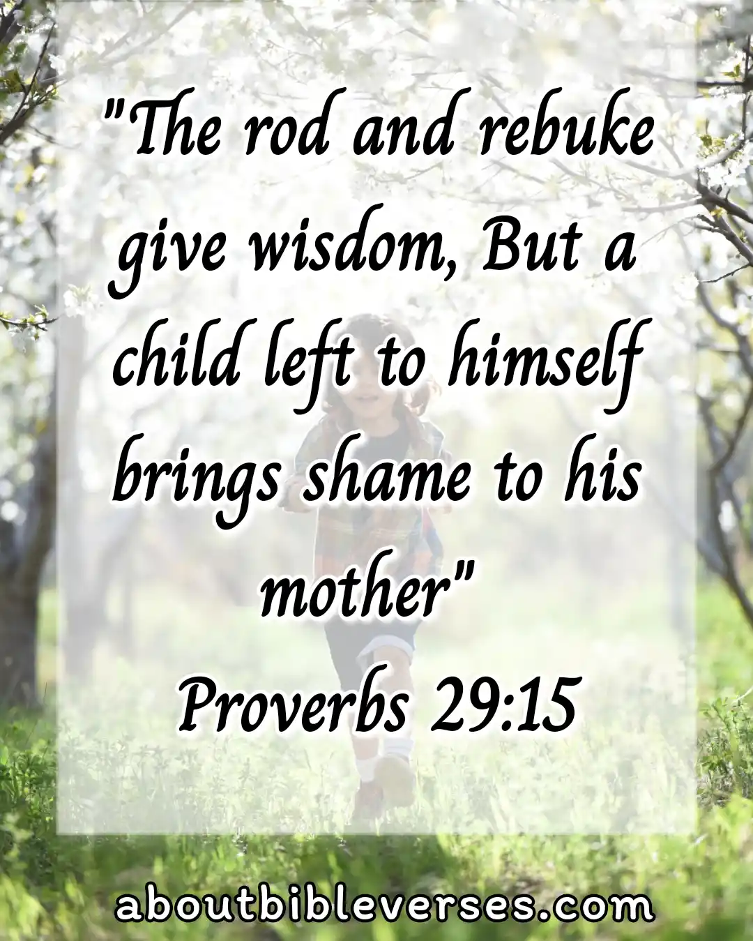 bible verses about teaching children (Proverbs 29:15)