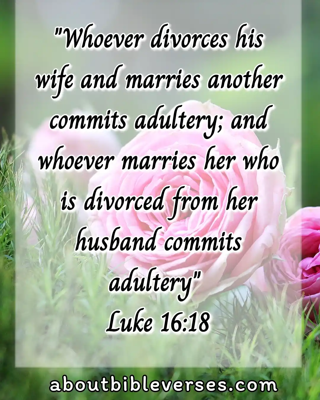 Marriage Bible Verses (Luke 16:18)
