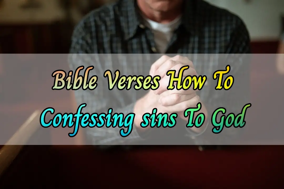 bible verses about confessing sins