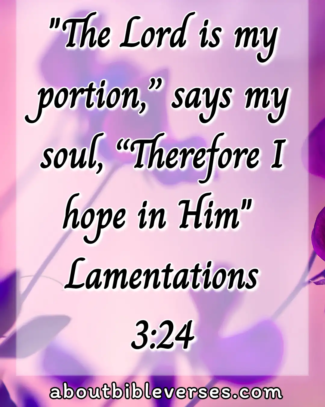 hope bible verses (Lamentations 3:24)