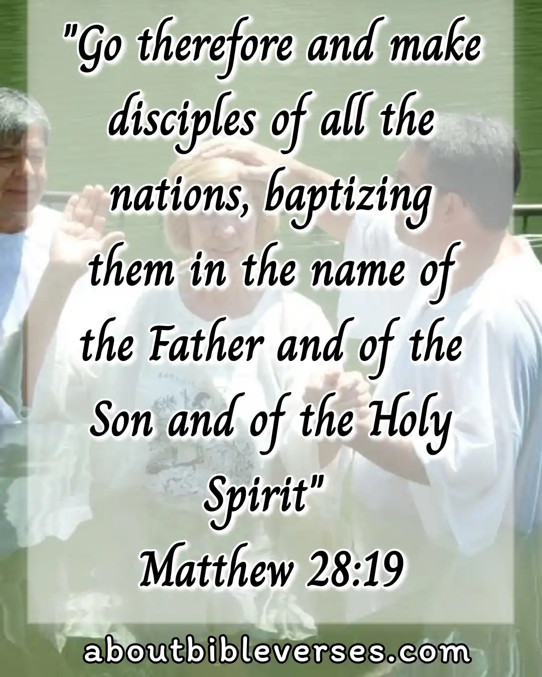 Baptism Bible Verses (Matthew 28:19)