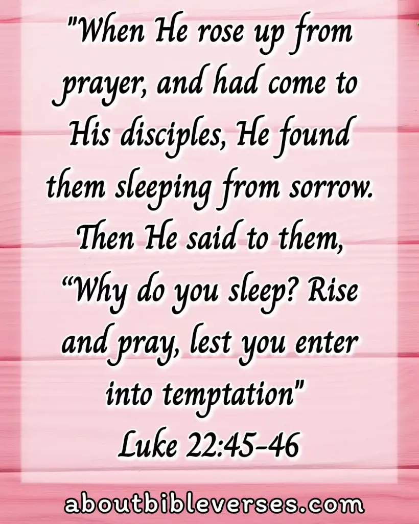 temptation bible verses (Luke 22:45-46)