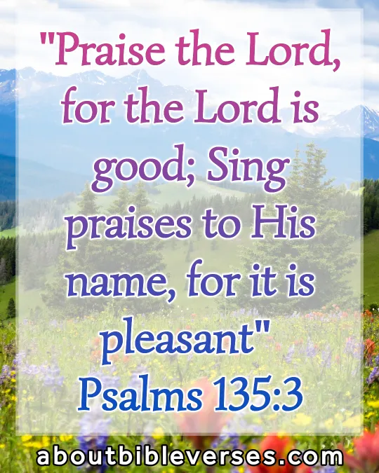 bible verses God's Goodness (Psalm 135:3)