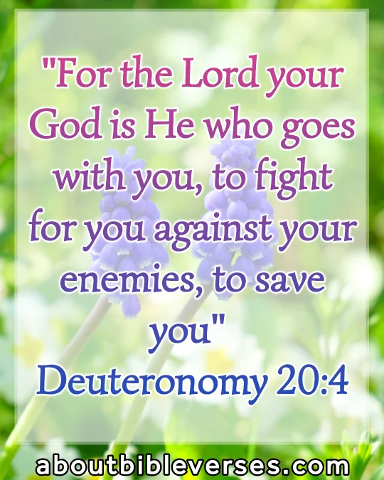 bible verses God will fight for you (Deuteronomy 20:4)