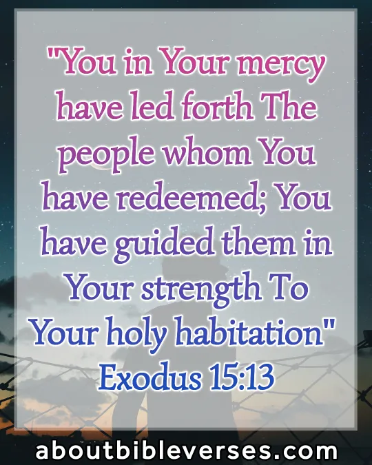 bible verses god will make a way (Exodus 15:13)