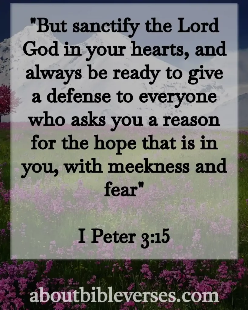 Bible Verses About Expectations (1 peter 3:15)