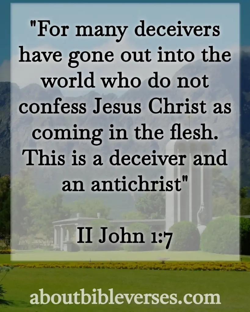 bible verses about antichrist (2 John 1:7)