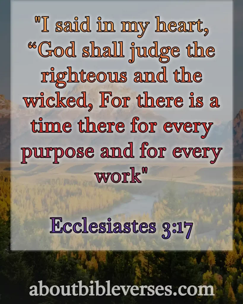 Today Bible Verse (Ecclesiastes 3:17)