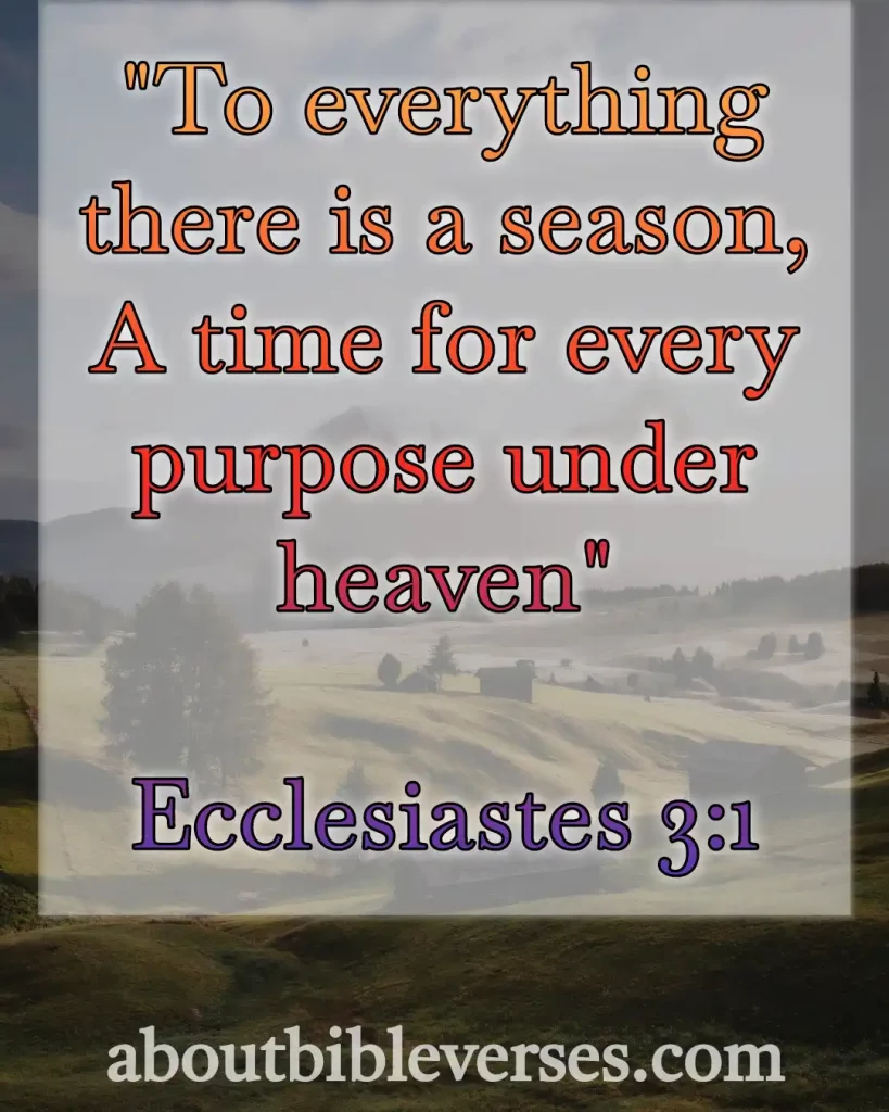 Bible Verses About God's Timing (Ecclesiastes 3:1)