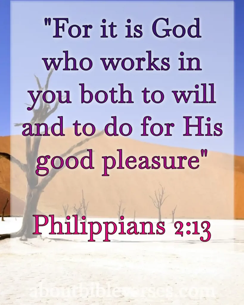 Bible Verse About Working (Philippians 2:13)