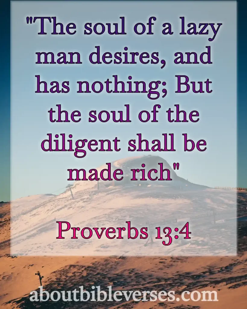 today Bible Verse (Proverbs 13:4)