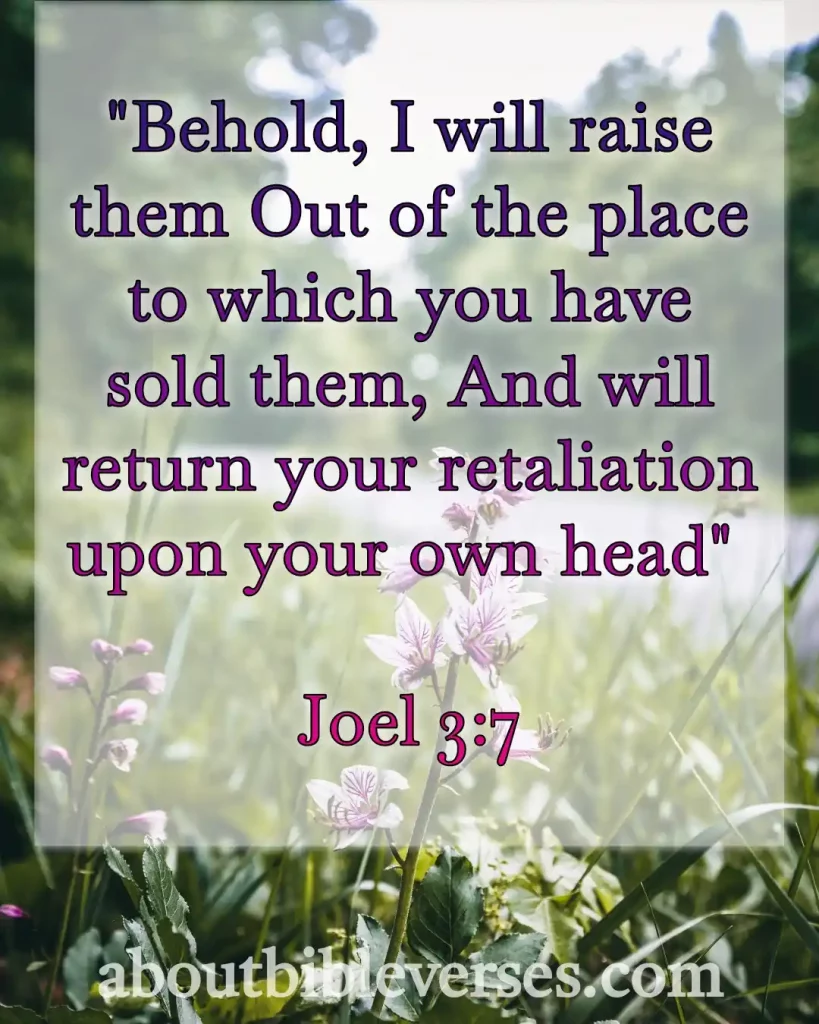 Bible Verses About Revenge (Joel 3:7)