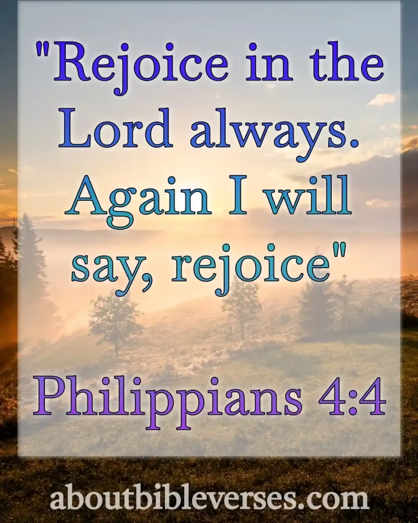 Today bible verse (Philippians 4:4)