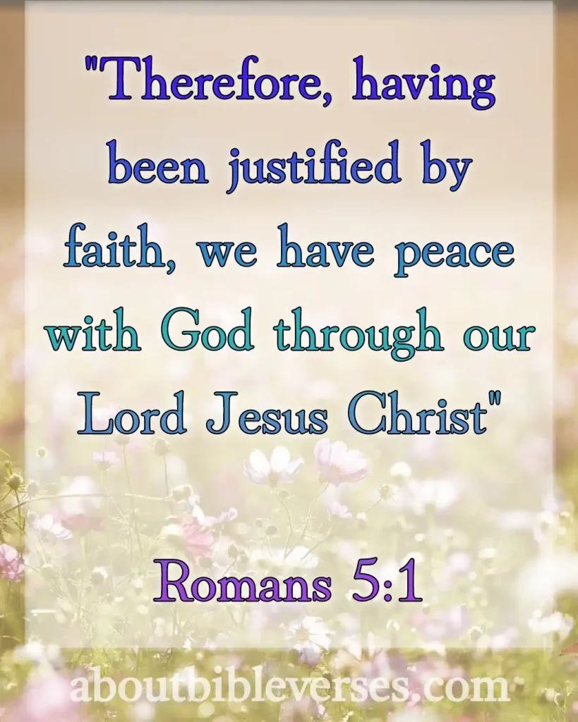Today bible verse (Romans 5:1)