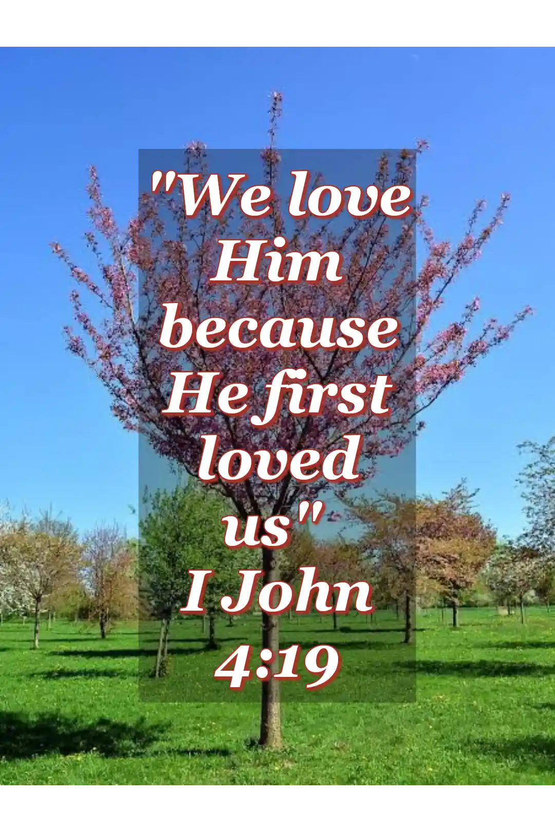 Bible verses about god’s love for us (1 John 4:19)
